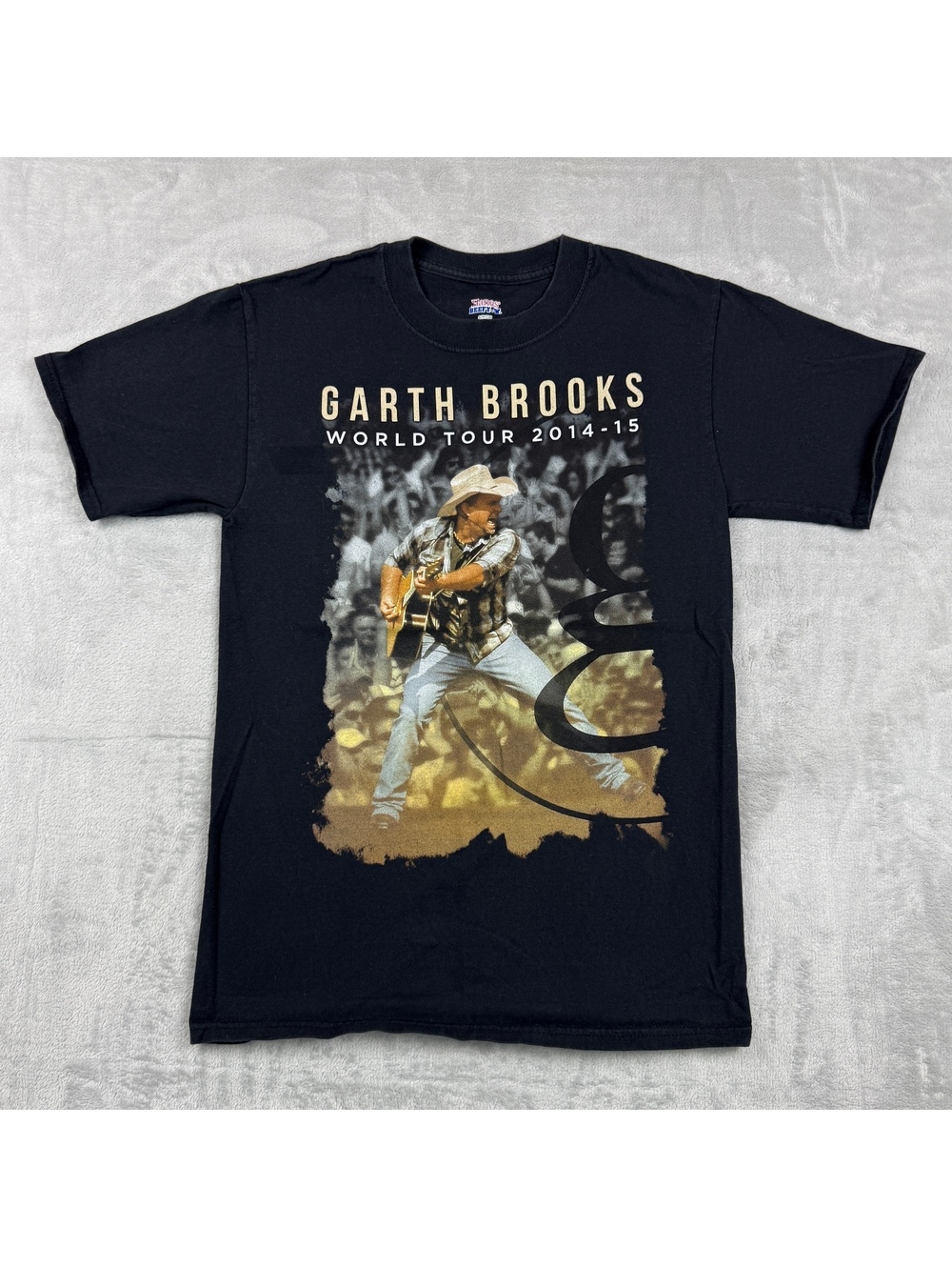 Garth Brooks Men’s S Black T Shirt World Tour 2014 2015 Country Concert Graphic